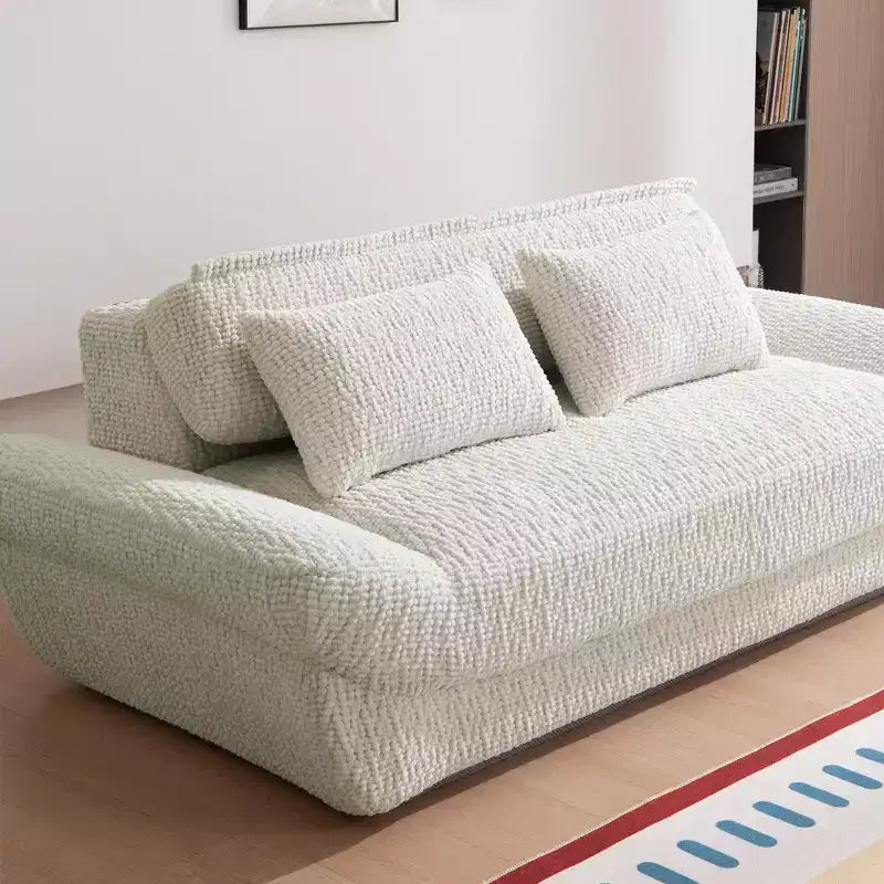 EHMKNP 2-Seater Sailboat Elliptical Sofa  High-Density Compressed Foam Luxury Living Room Couch