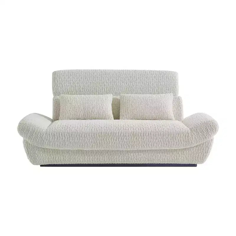 EHMKNP 2-Seater Sailboat Elliptical Sofa  High-Density Compressed Foam Luxury Living Room Couch
