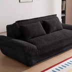 EHMKNP 2-Seater Sailboat Elliptical Sofa  High-Density Compressed Foam Luxury Living Room Couch