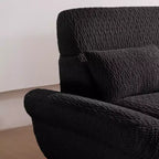 EHMKNP 2-Seater Sailboat Elliptical Sofa  High-Density Compressed Foam Luxury Living Room Couch