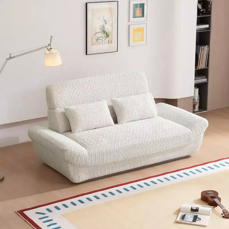 EHMKNP 2-Seater Sailboat Elliptical Sofa  High-Density Compressed Foam Luxury Living Room Couch