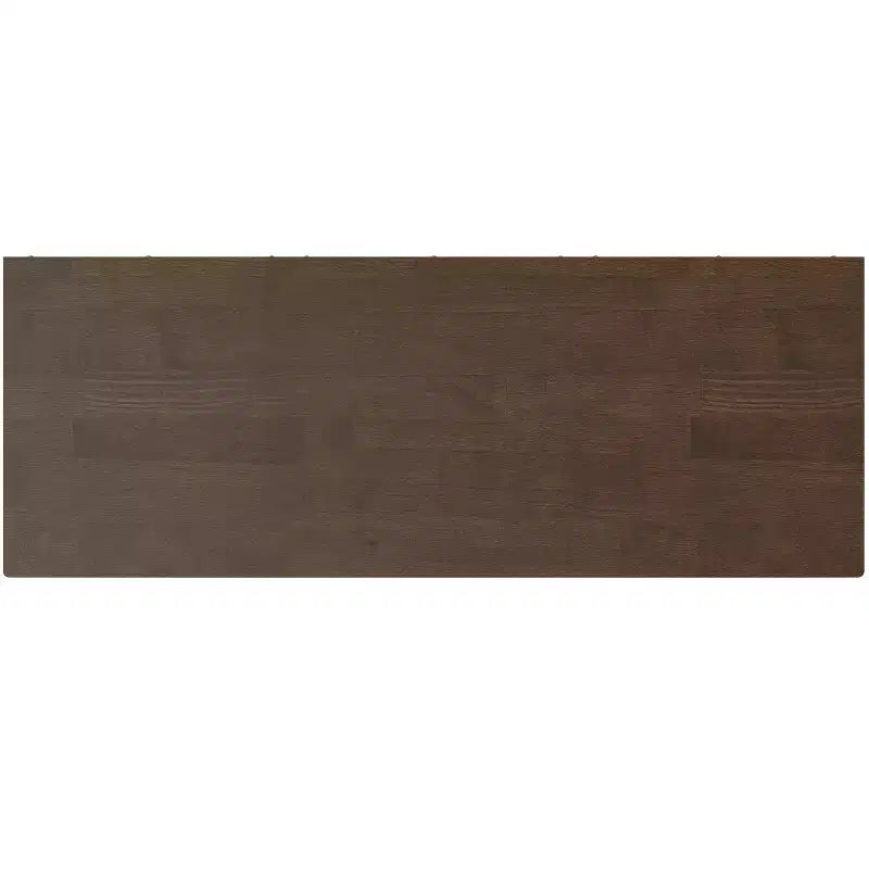 Pearson SOLID HARDWOOD 43 inch x 42 inch Mid Century Modern Low 6 Cube Storage with Drawers in Walnut Brown