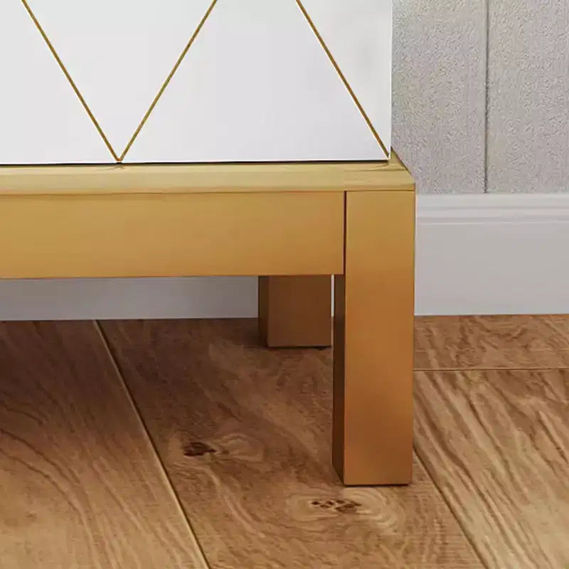 45 Tall Pantry Cabinet - Adjustable Shelves with Gold Legs