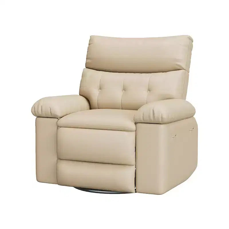 Acekool Oversized Recliner Chair for Adults, Extra Wide PU Leather Manual Recliner, 1.5X Thick Sponge Cushion, Comfortable Lazy Armchair