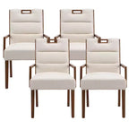 Christopher Knight Home Neva Sedie da pranzo imbottite in legno di gomma scandinavo (set da 4)