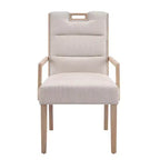 Christopher Knight Home Neva Sedie da pranzo imbottite in legno di gomma scandinavo (set da 4)