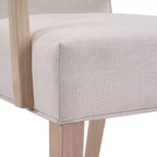 Christopher Knight Home Neva Sedie da pranzo imbottite in legno di gomma scandinavo (set da 4)