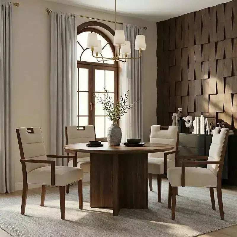 Christopher Knight Home Neva Scandinavian Rubberwood Upholstered Dining Chairs (Set of 4)