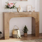 Farmhouse Console Table, Narrow Wood Entryway Table Behind Couch, Slim Rustic Hallway Furniture for Living Rooms, Foyers & Apartments