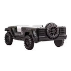 Letto singolo Royal Hampton SUV con luci ed effetti sonori, in similpelle nera