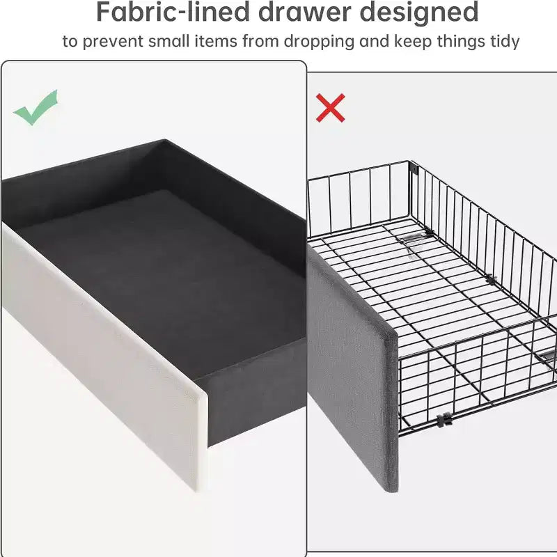 Full Size Bed Frame with Storage Headboard, Velvet Upholstered, Platform Bed Frame with 4 Drawers&Wooden Slat Support, Noise Free Design