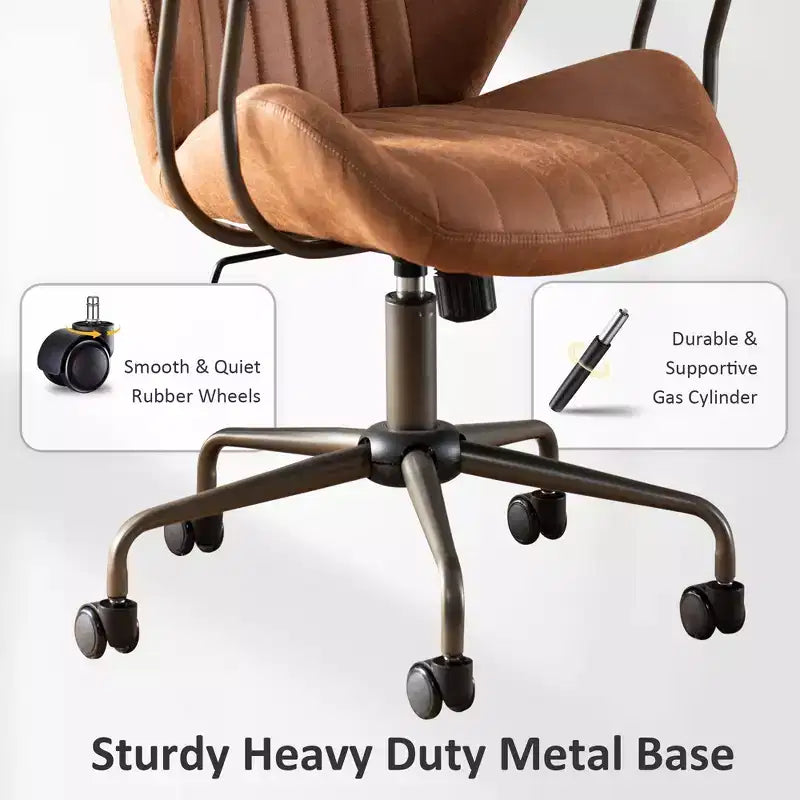 HOMLUX Sedia da Ufficio Ergonomica Moderna Tessuto Scamosciato Sedie da Scrivania per Dirigenti o Ufficio Domestico
