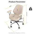 HOMLUX Sedia da Ufficio Ergonomica Moderna Tessuto Scamosciato Sedie da Scrivania per Dirigenti o Ufficio Domestico