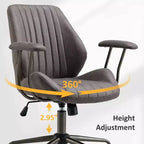 HOMLUX Sedia da Ufficio Ergonomica Moderna Tessuto Scamosciato Sedie da Scrivania per Dirigenti o Ufficio Domestico