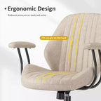 HOMLUX Sedia da Ufficio Ergonomica Moderna Tessuto Scamosciato Sedie da Scrivania per Dirigenti o Ufficio Domestico