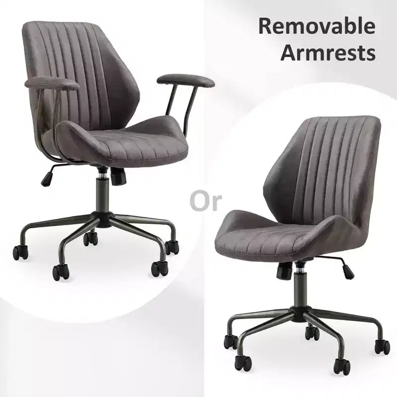 HOMLUX Sedia da Ufficio Ergonomica Moderna Tessuto Scamosciato Sedie da Scrivania per Dirigenti o Ufficio Domestico