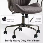HOMLUX Sedia da Ufficio Ergonomica Moderna Tessuto Scamosciato Sedie da Scrivania per Dirigenti o Ufficio Domestico