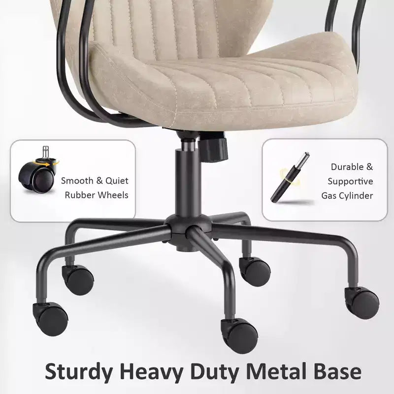 HOMLUX Sedia da Ufficio Ergonomica Moderna Tessuto Scamosciato Sedie da Scrivania per Dirigenti o Ufficio Domestico