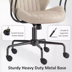 HOMLUX Sedia da Ufficio Ergonomica Moderna Tessuto Scamosciato Sedie da Scrivania per Dirigenti o Ufficio Domestico