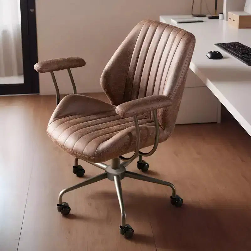 HOMLUX Modern Ergonomic Computer Office Chair Suede Fabric Desk Chairs for Executive or Home Office