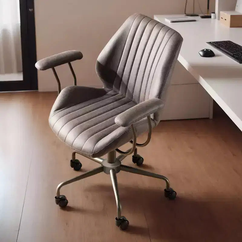 HOMLUX Modern Ergonomic Computer Office Chair Suede Fabric Desk Chairs for Executive or Home Office
