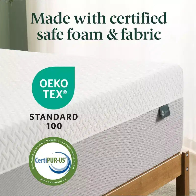 Zinus 10 Inch Green Tea Essential Memory Foam Mattress Queen, Medium Feel, Breathable Memory Foam, Certified Safe Foams & Fabric, Mattress in A Box