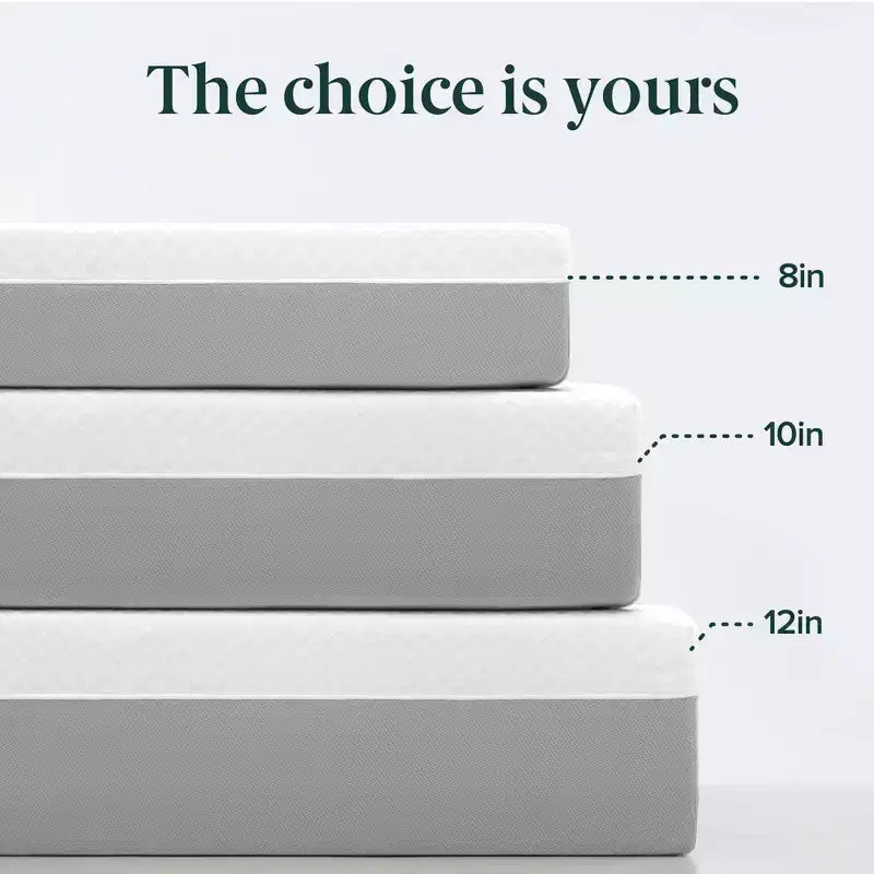 Zinus 10 Inch Green Tea Essential Memory Foam Mattress Queen, Medium Feel, Breathable Memory Foam, Certified Safe Foams & Fabric, Mattress in A Box