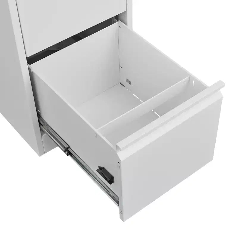 COZONY Cassettiera Portadocumenti a 4 Cassetti con Serratura, Armadietto Verticale per Ufficio Domestico, Armadio Contenitore in Acciaio Metallico per Documenti Formato Legale, Montaggio Richiesto