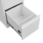 COZONY Cassettiera Portadocumenti a 4 Cassetti con Serratura, Armadietto Verticale per Ufficio Domestico, Armadio Contenitore in Acciaio Metallico per Documenti Formato Legale, Montaggio Richiesto