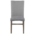 7 Pieces Extendable Dining Table Set for 6, Farmhouse Kitchen Table Set with 6 Upholstered Chairs for Dining Room, Gray