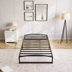 Metal Bed Frame,Platform Bed Frame with Arch Design, Heavy Duty Strong Support Slats,Sturdy Mattress Foundation,Easy Assembly,No Box Spring Needed