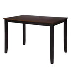5 Pieces Dining Table Set for 4, Wood Rectangle Kitchen Table Set with 4 Chair, Farmhouse Dining Set for Kitchen