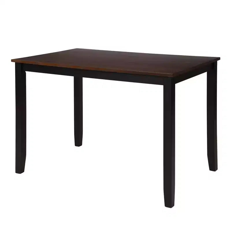 5 Pieces Dining Table Set for 4, Wood Rectangle Kitchen Table Set with 4 Chair, Farmhouse Dining Set for Kitchen