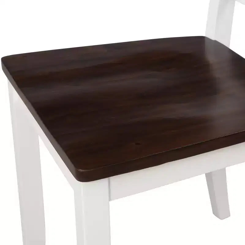 5 Pieces Dining Table Set for 4, Wood Rectangle Kitchen Table Set with 4 Chair, Farmhouse Dining Set for Kitchen