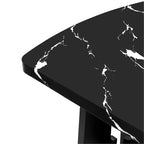 Faux Marble Dining Table Set for 6, 6 Pieces Rectangle Dining Table with 4 Upholstered Chairs & 1 Bench for Dining Room