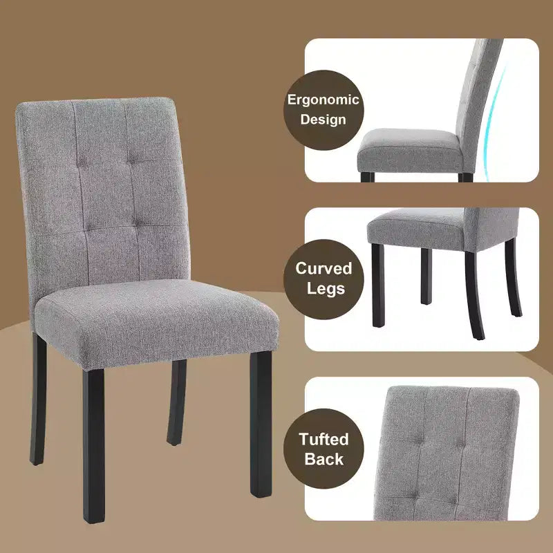 Faux Marble Dining Table Set for 6, 6 Pieces Rectangle Dining Table with 4 Upholstered Chairs & 1 Bench for Dining Room