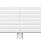 JVNOXK 70-inch Wave-Style TV Console with Adjustable Shelves and 4 Cabinets, Accommodates TVs up to 75 inches; Ideal for Living Rooms, White