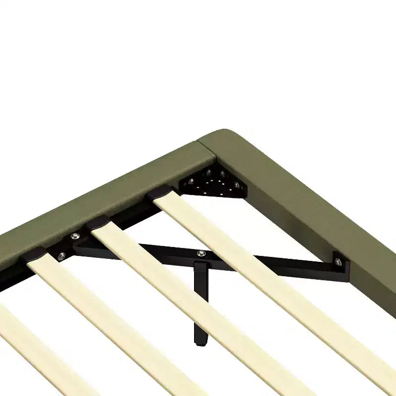 Telaio letto flottante Full/Queen Size con luce a LED, piattaforma letto moderna in pelle PU per camera da letto
