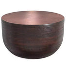 Jean 29.5 inch Wide Boho Metal Coffee Table, Assembled