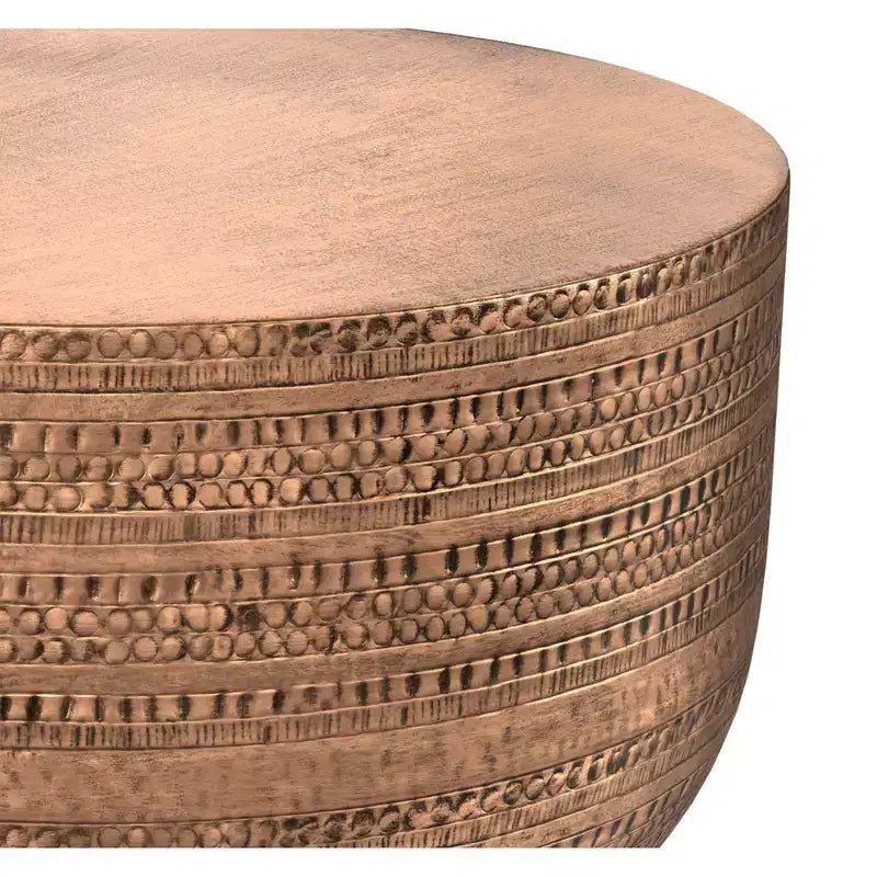 Jean 29.5 inch Wide Boho Metal Coffee Table, Assembled
