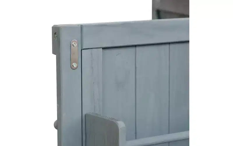JVNOXK Isola Cucina Mobile da Esterno e Mobile Contenitore Stile Rustico Piano in Acciaio Inox Portaspezie Adatto per Cucine Grigio-Blu