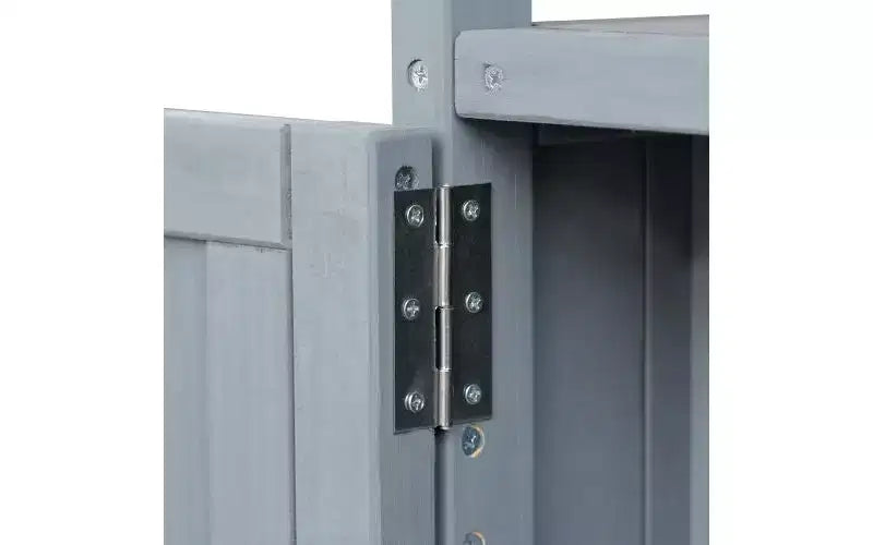 JVNOXK Isola Cucina Mobile da Esterno e Mobile Contenitore Stile Rustico Piano in Acciaio Inox Portaspezie Adatto per Cucine Grigio-Blu