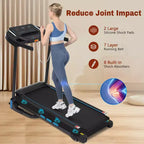 Tapis roulant pieghevole Whisen, attrezzo ginnico per la casa Tapis roulant con inclinazione, capacità di peso 158 kg - Nero