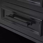 Isola da Cucina sumyeg 54.9 con Piano Ribaltabile, Presa Elettrica, Carrello Contenitore con Ante in Vetro e a Battente, 4 Ripiani e Ruote (Senza Sgabelli)