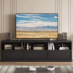 70 Mid Century Modern TV Stand - Spacious Media Console for 80 TVs, Featuring Open Shelves, Entertainment Center for Living Room/Bedroom