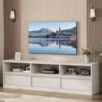 70 Mid Century Modern TV Stand - Spacious Media Console for 80 TVs, Featuring Open Shelves, Entertainment Center for Living Room/Bedroom
