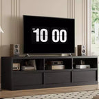 70 Mid Century Modern TV Stand - Spacious Media Console for 80 TVs, Featuring Open Shelves, Entertainment Center for Living Room/Bedroom