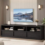 70 Mid Century Modern TV Stand - Spacious Media Console for 80 TVs, Featuring Open Shelves, Entertainment Center for Living Room/Bedroom