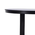 PexFix Solid Wood Farmhouse Dining Table Round Wood Texture Top with Cross X Base for Modern Dining Rooms & Family Gatherings
