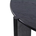 PexFix Solid Wood Farmhouse Dining Table Round Wood Texture Top with Cross X Base for Modern Dining Rooms & Family Gatherings